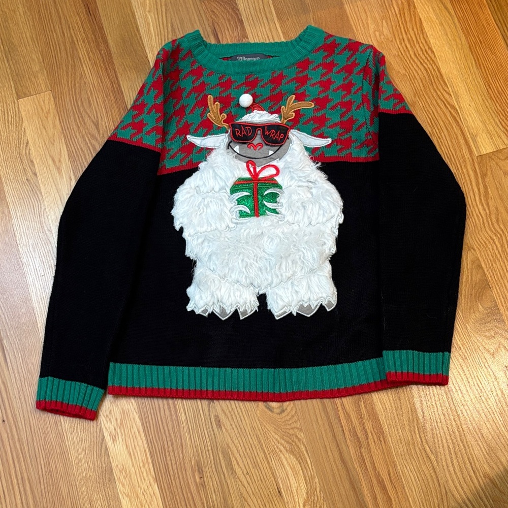 Kids' Holiday Sweater with Yeti Design